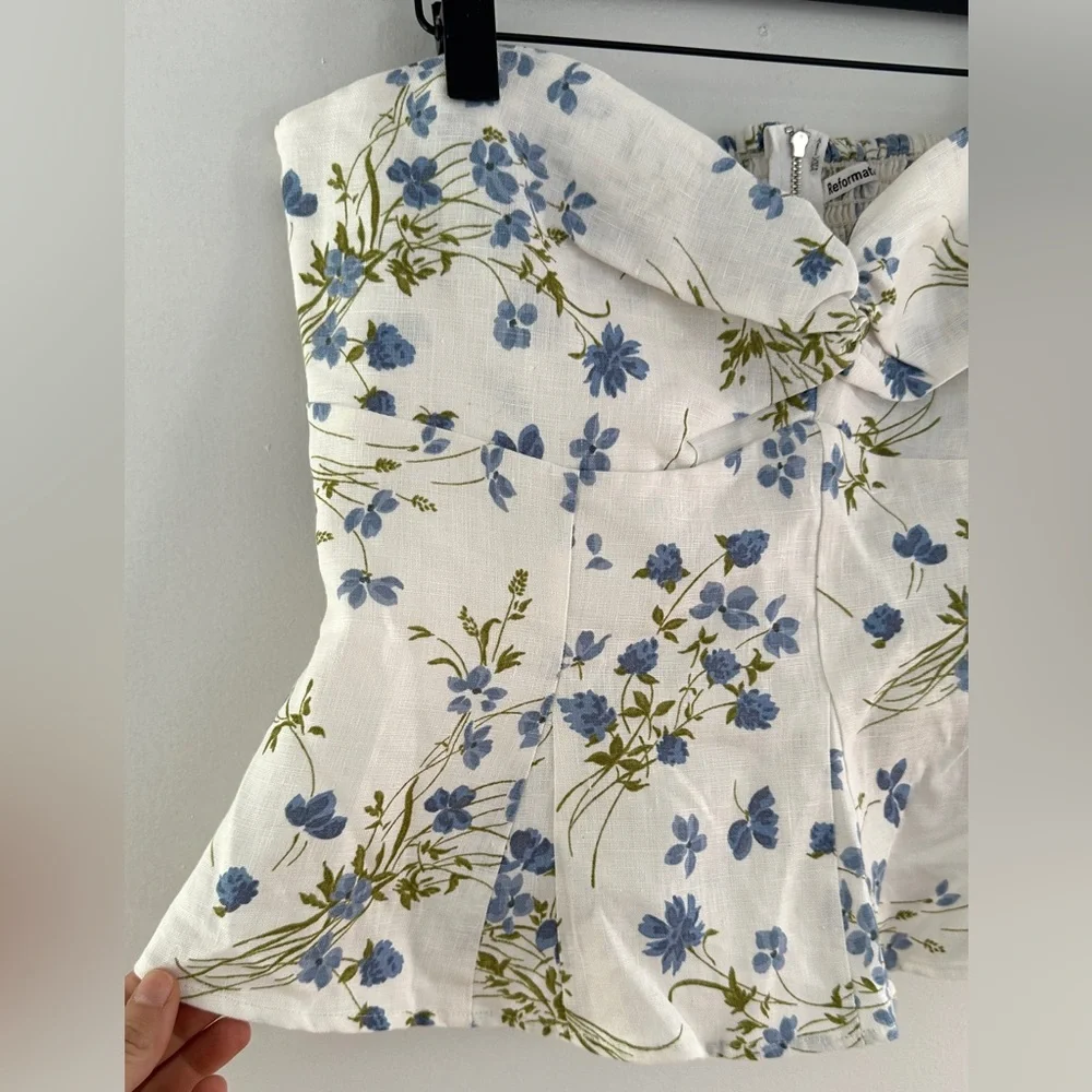 Reformation Linen Floral Tube top! - Picture 2 of 7